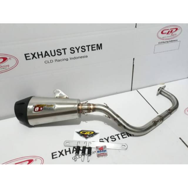 KNALPOT CLD RACING BEAT KARBU/SCOOPY/BEAT ESP/SCOOPY FI/VARIO 110 TYPE C7 INLET 38 MM C7 INLET 50 MM