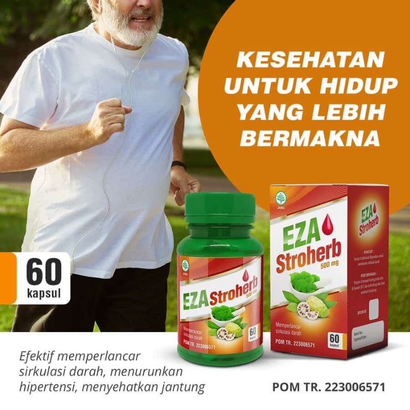 

EZA Stroherb 500 mg Original Isi 60 Kapsul Herbal Stroke/Darah Tinggi/Jantung/Memperlancar Sirkulasi Darah