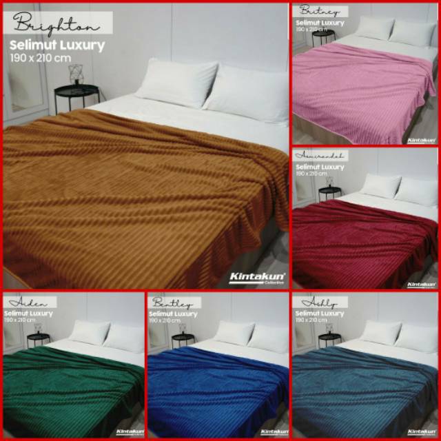Kintakun Luxury - Selimut Lembut & Mewah 190x210cm + Tas Selimut Exclusive Kintakun
