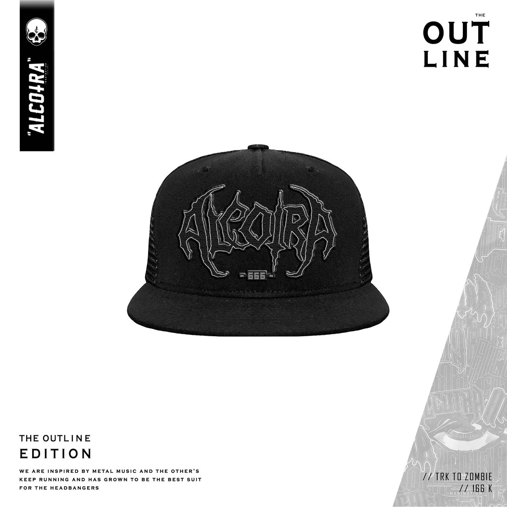 TRK TO ZOMBIE / TRUCKER / TOPI JARING HITAM BORDIR