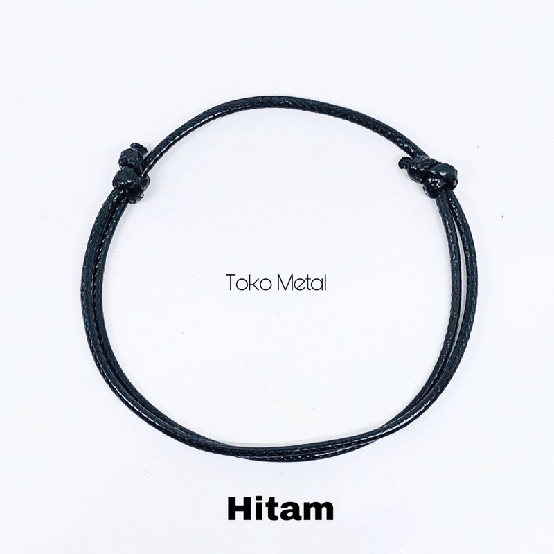 Gelang Tali Kulit Wanita Simpel Variasi warna [ Toko Metal ]