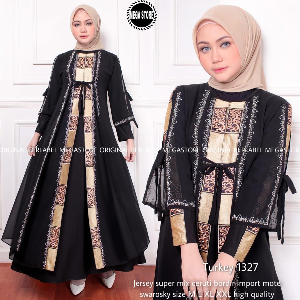 Abaya hitam turkey ori
