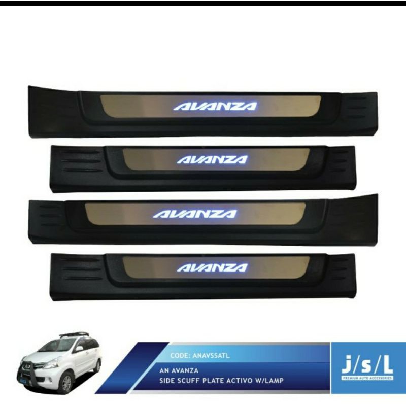 sillplate pintu samping led all new avanza 2012 up 2020 up jsl