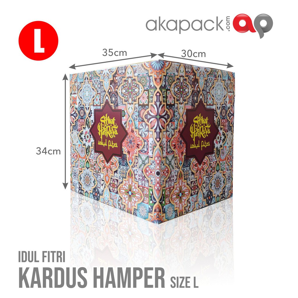 

KARDUS LEBARAN HAMPERS PARCEL SIZE L