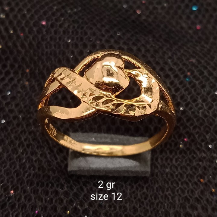 Cincin Emas 17K - 2 gr Kadar 750 - 1608