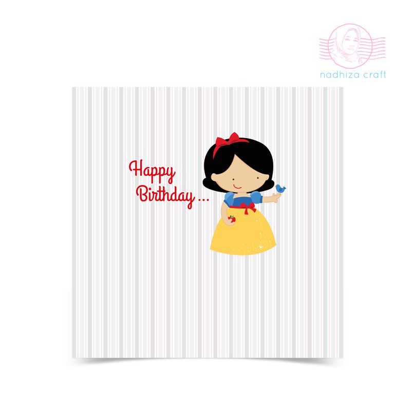 Backdrop Banner Ulang Tahun Tema Snow White