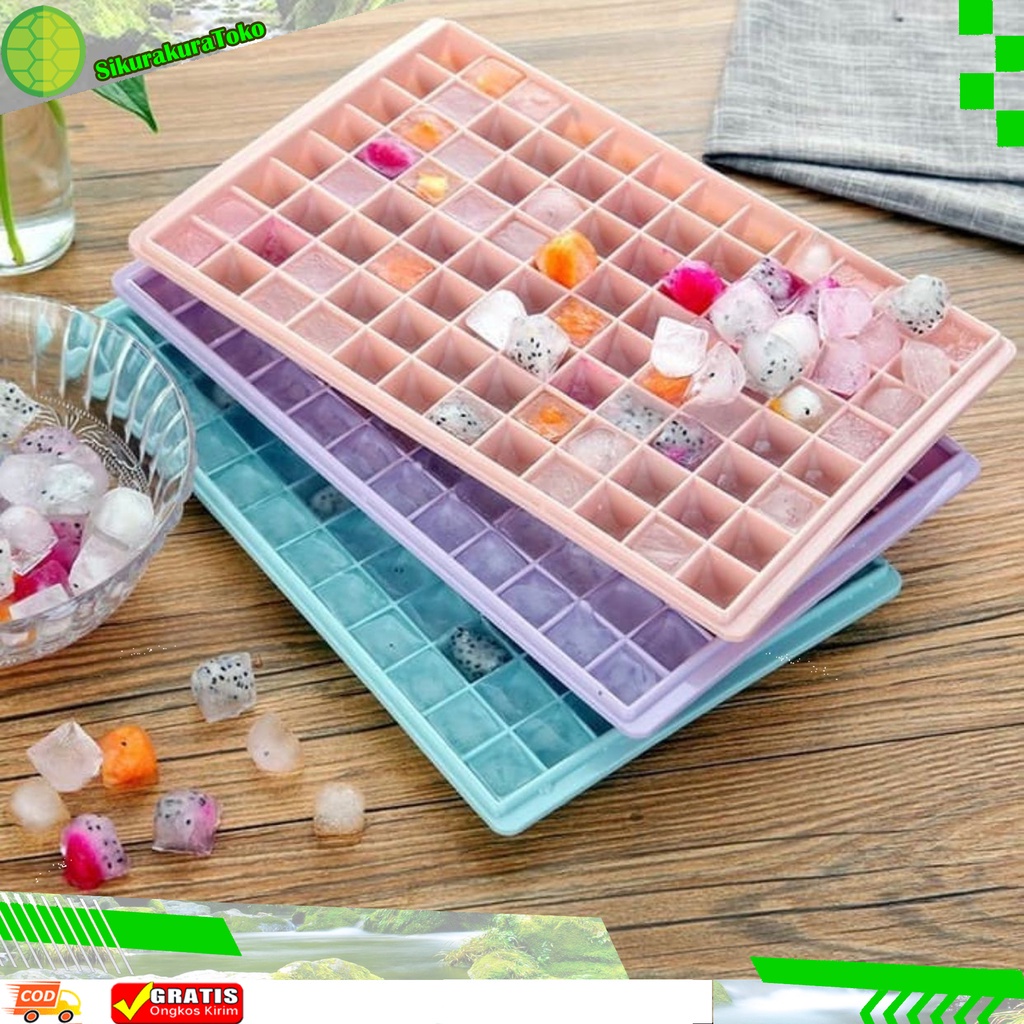 (NCS) COD Cetakan Es Batu 96 Grid 96grid Kubus Kotak Diamond Jelly Agar Ice Cube Tray Jelli Baking Mpasi Puding Cetakkan