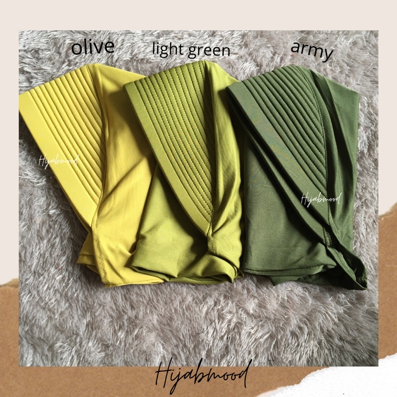 Hijab Sporty / Hijab Instant / Hijab Sporty Olah Raga Spandek Bergo Polos Linear 1-4