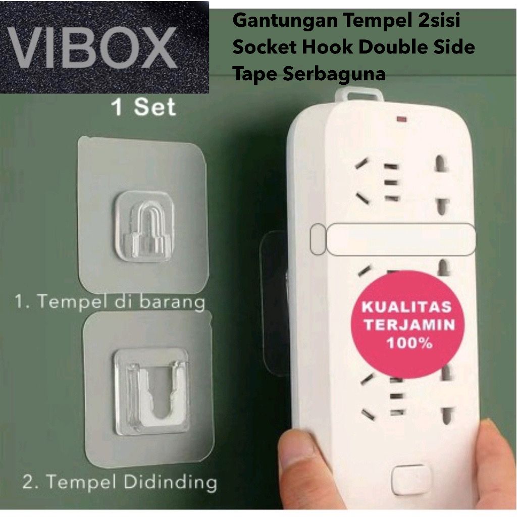 Tempelan Gantung Ajaib Super Kuat [1 SET] Tempelan gantung magic super kuat dapat menahan beban berat, dapat ditempel pada dinding keramik kamar mandi, dapur untuk menggantung berbagai jenis barang dengan stabil dan mudah untuk dilepas pasang.