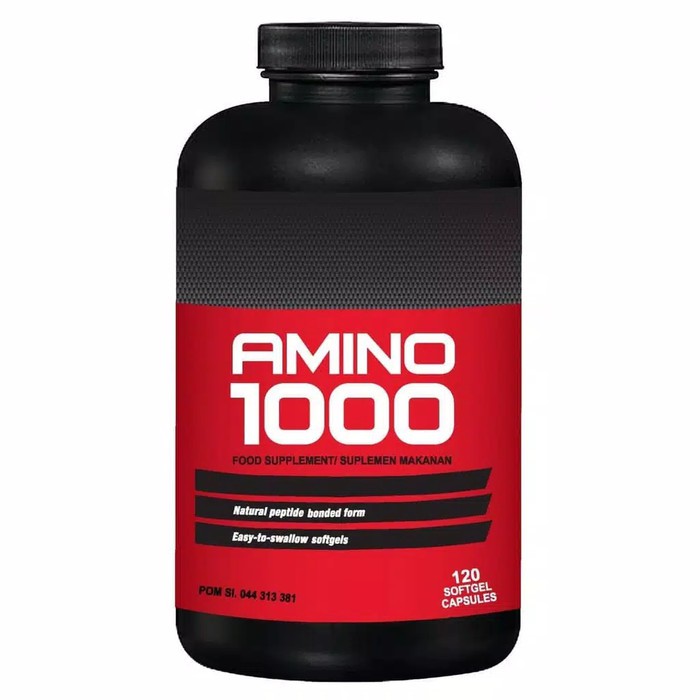 Suplemen Asam Amino 1000 mg 120 atau 240 Kapsul untuk Energi Otot