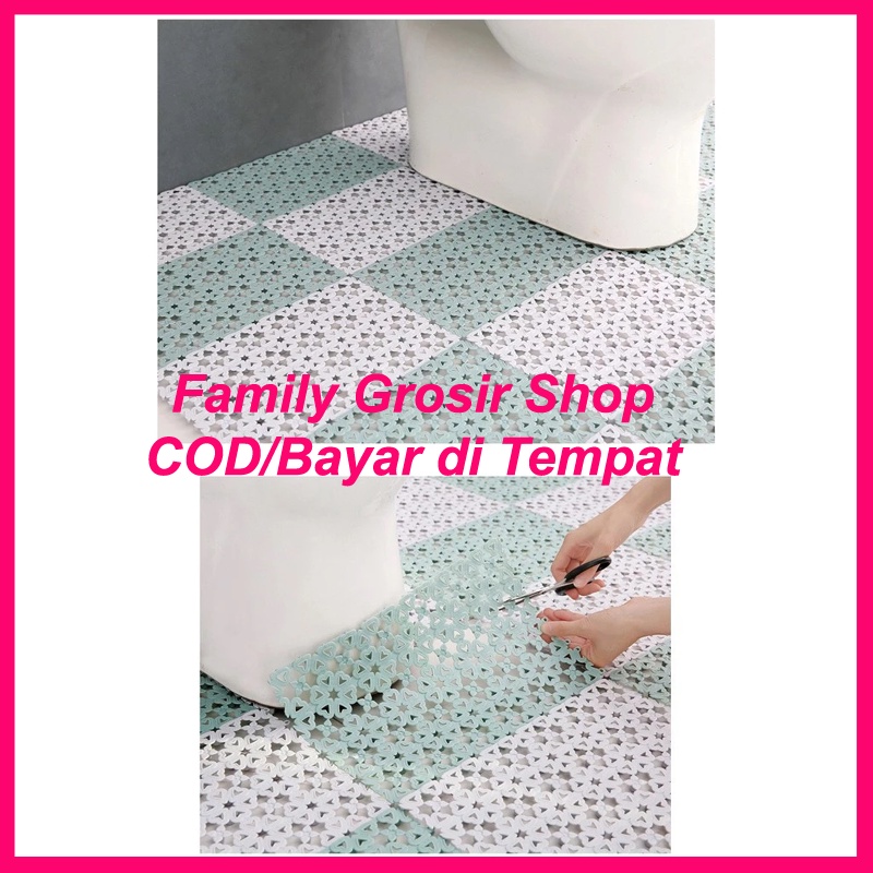 Karpet Kamar Mandi Dapur ANTI SLIP Polkadot Keset ANTI LICIN