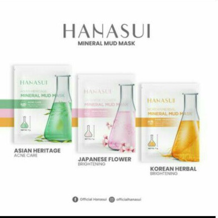 Hanasui Mineral Mud Mask Asian Heritage|Masker Wajah|Hanasui Masker Lumpur