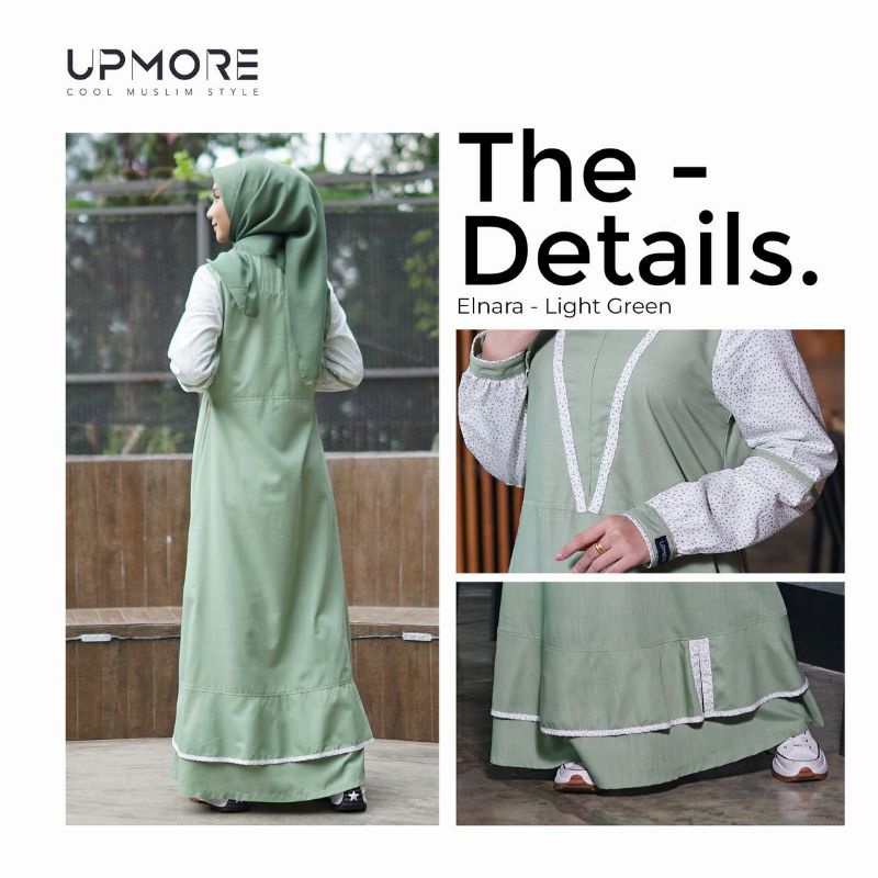 Gamis Upmore Elnara Light Green