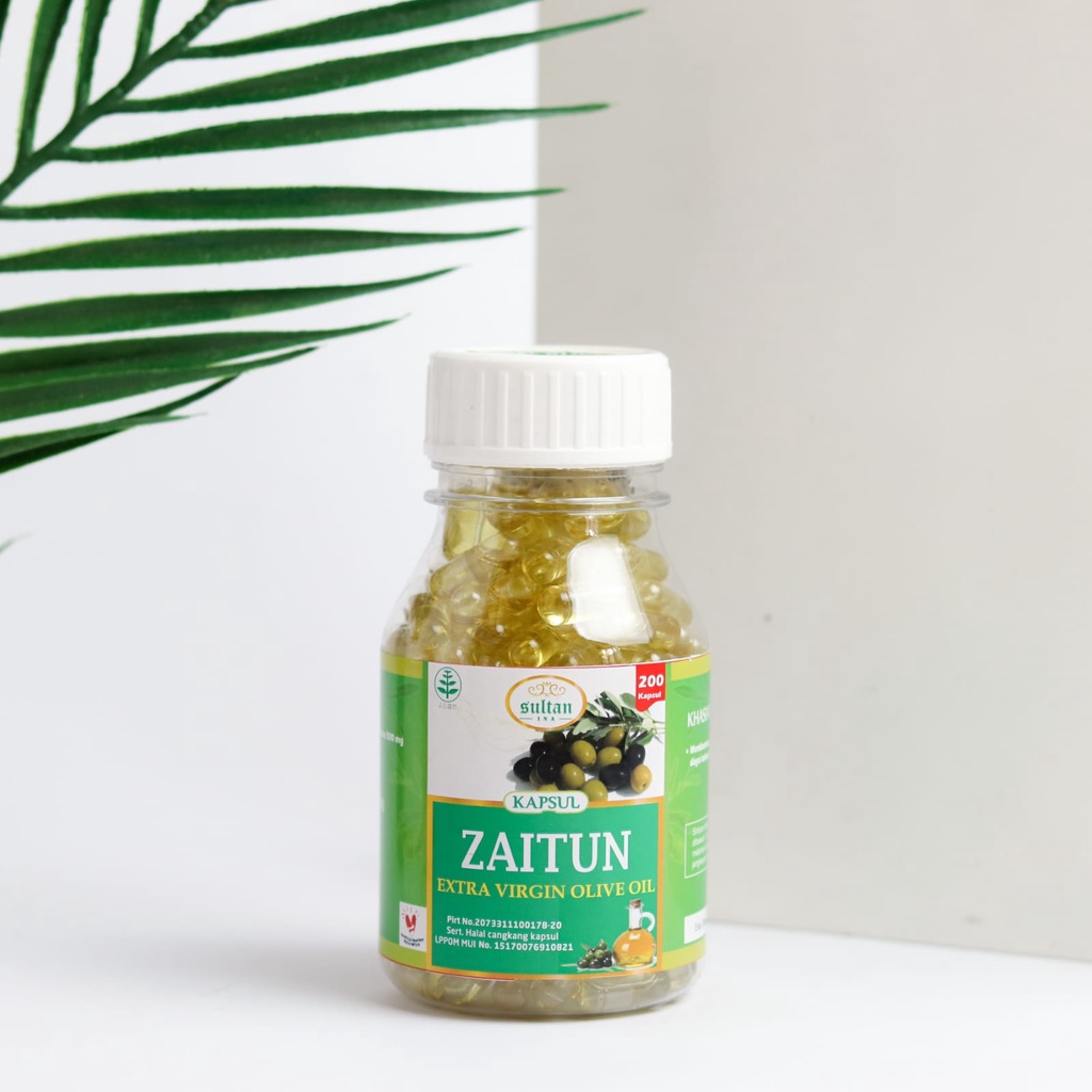 MINYAK ZAITUN KAPSUL EXTRA VIRGIN OIL 200 KAPSUL | KAPSUL ZAITUN