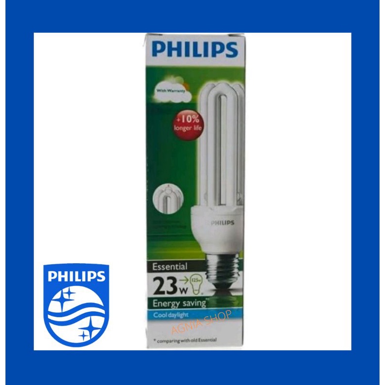 LAMPU PHILIPS ESSENTIAL 23W PUTIH (23WATT 23 W 23WATT)