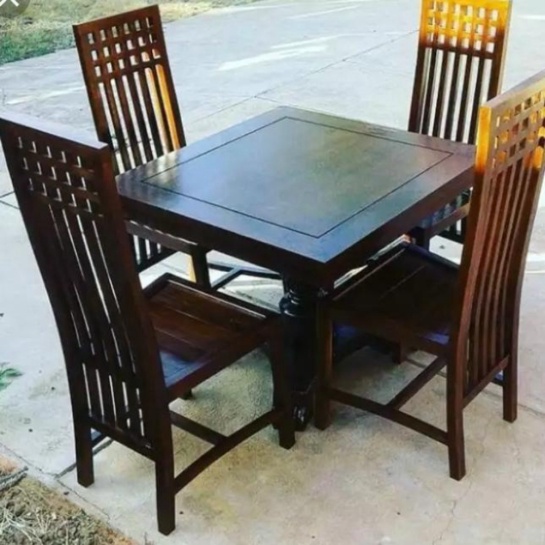 SID12-040 KURSI MAKAN CAFE DAN RESTORAN BAHAN KAYU JATI JEPARA Berkualitas