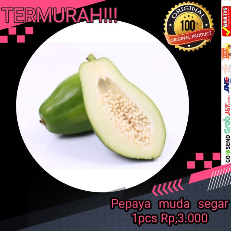 

Buah pepaya muda segar asli 1kg