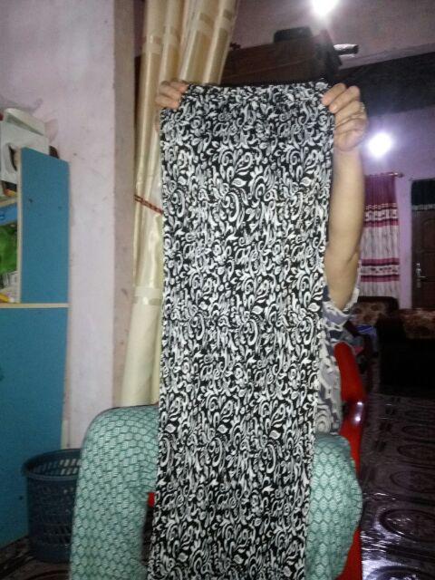 Indira Rok Span Plisket Panjang Batik Wanita Jumbo Fit To Xxl