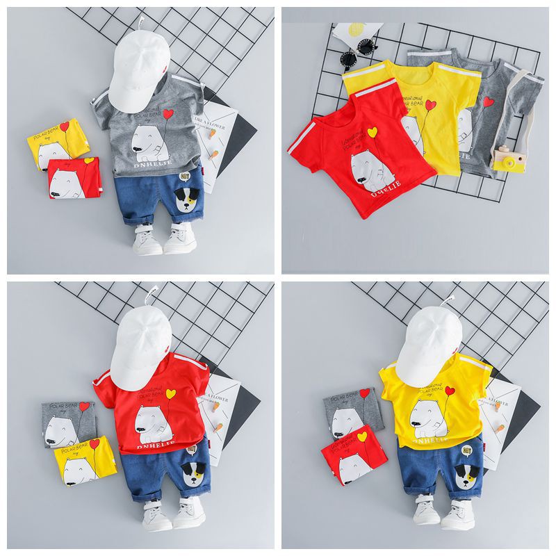  Bayar Di  Tempat  kaos  2pcs setBABYL Children Boys Girls 