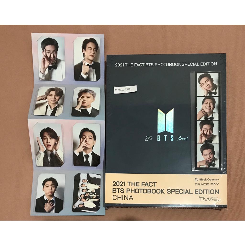 ❗SALE❗[READY STOCK] FULLSET SEALED BTS 2021 The Fact Photobook Special Edition China Photocard PC Be