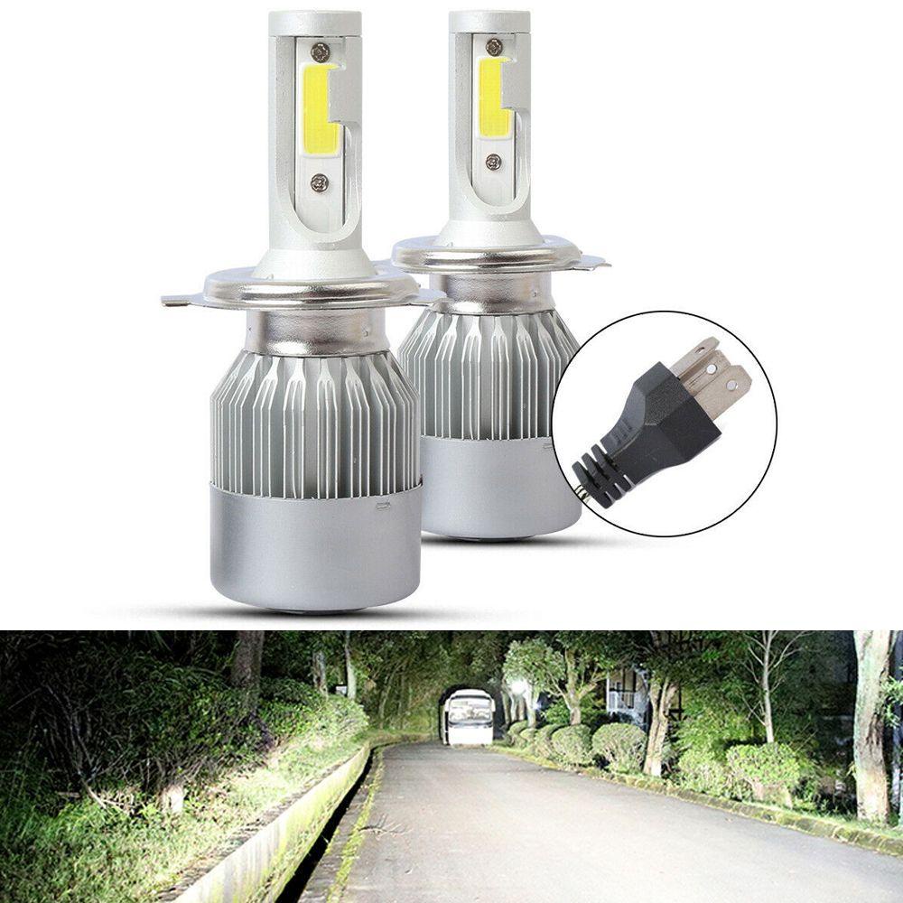 Preva 2Pcs Lampu Kabut Mobil 2Pcs LED Super Terang Hi/Low Kit Beam DRL