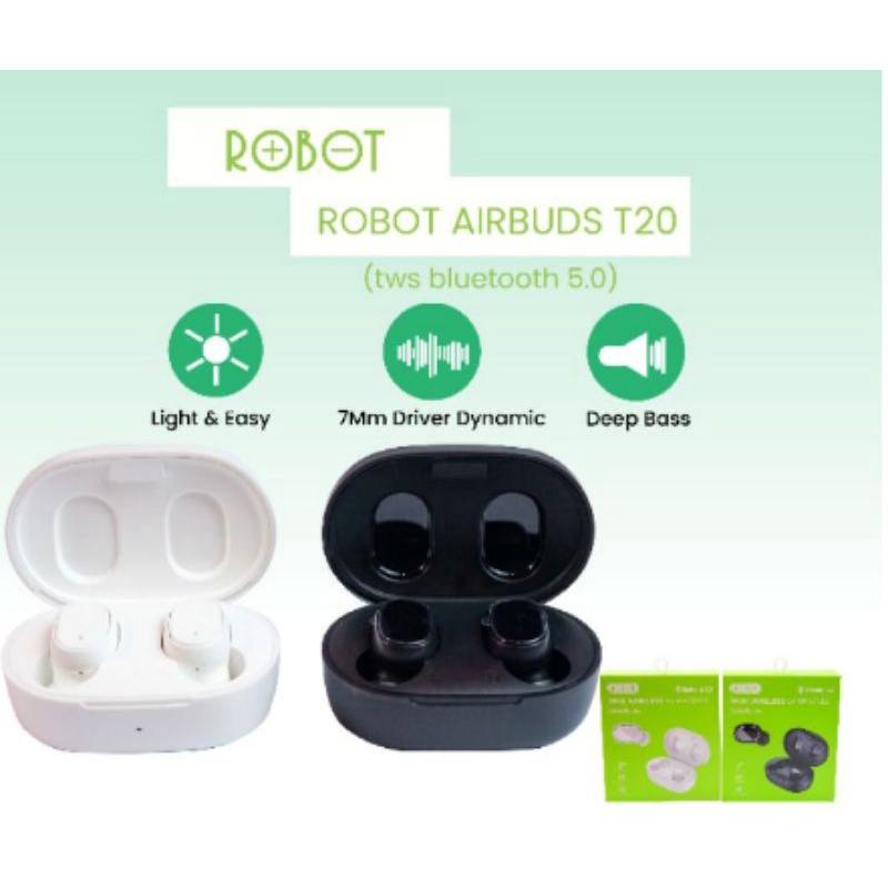 Headset/Earphone Robot T20 Bluetooth