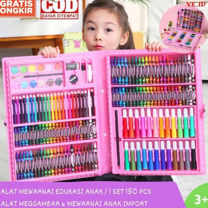 

TERLARIS Alat Menggambar Mewarnai Melukis Anak Crayon 150PCS ORI TERMURAH!!/CAT AKRILIK SET/CAT AKRILIK SET 24 WARNA/CAT AKRILIK PASTEL/CAT AIR/CAT AIR LUKIS SET/CAT AIR GIOTTO/KUAS LUKIS 1 SET/KUAS LUKIS KECIL/KUAS LUKIS LENGKAP/KANVAS LUKIS/KANVAS LUKIS