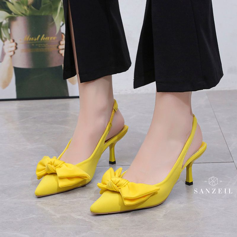 SANZEIL GINEE Ribbon Heels Elegan Kasual Terbaru [COD] 0189