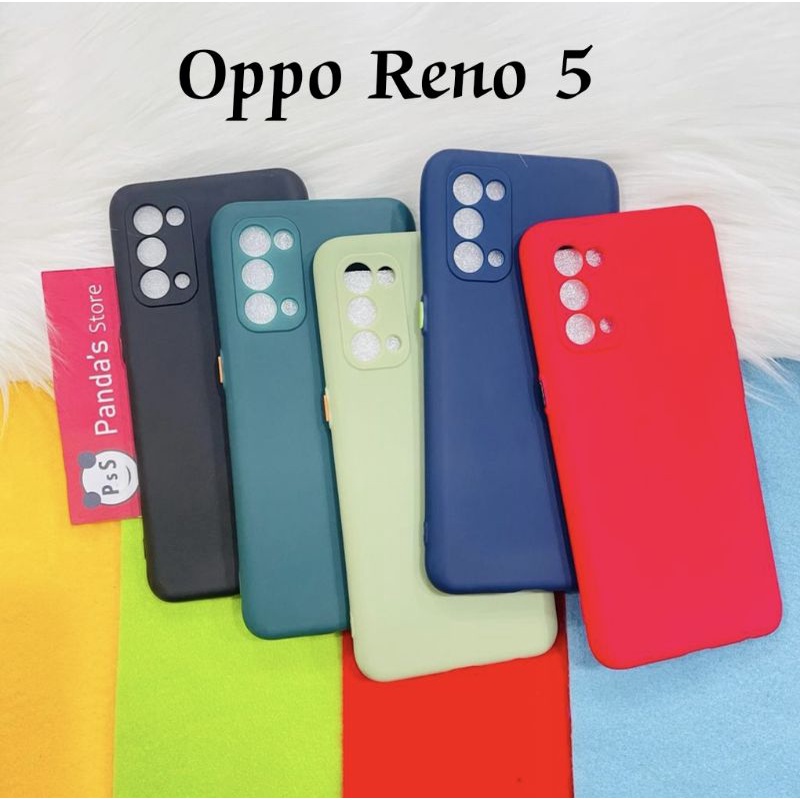 Case Oppo Reno 5 4G Babycase + Pelindung Kamera, Makaron Full Color (PsS)