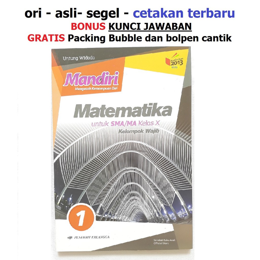 Buku Mandiri Matematika Sma Kelas 10 X K13 Soal Jawaban Kurtilas