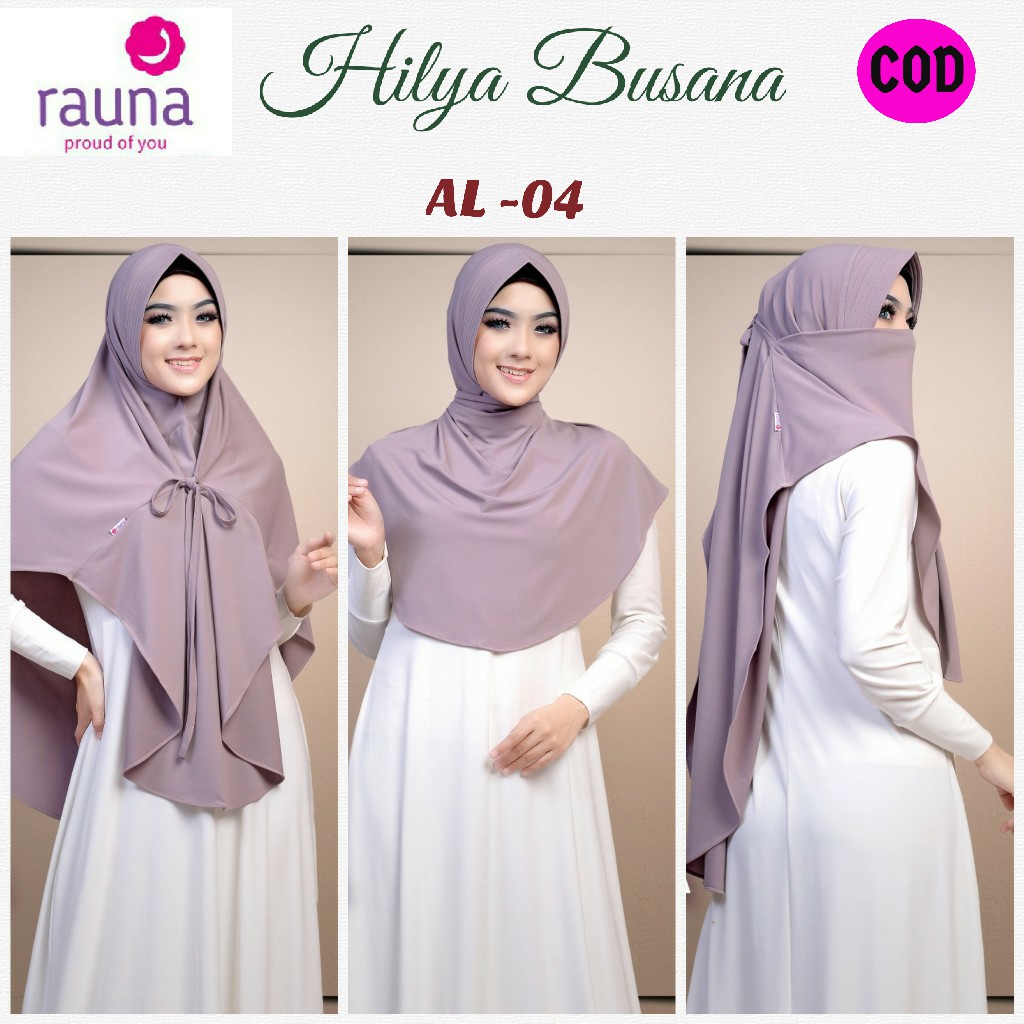 Rauna SALE Bergo Pet Jersey 3in1 / AL 01 - 10 / Fashion Muslim / BONUS Ciput