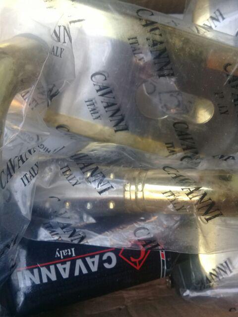 Handle Set Kunci Pintu Rumah Gold Kombinasi Ukuran Kecil