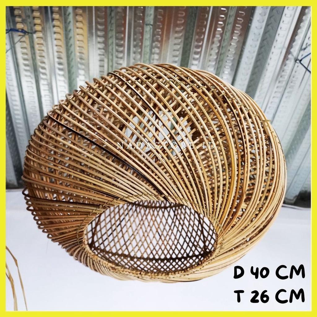 NADASTORE - LAMPION / KAP LAMPU RATTAN AESTHETIC / LAMPION RATTAN RUSTIC BULAT