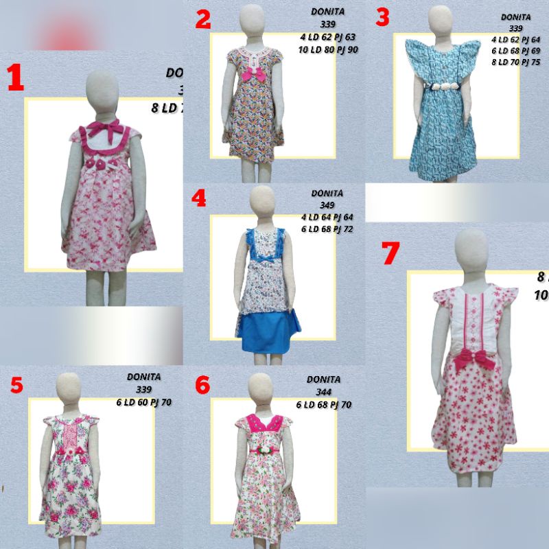 DRESS ANAK DONITA DRESS PESTA BAJU PESTA ANAK