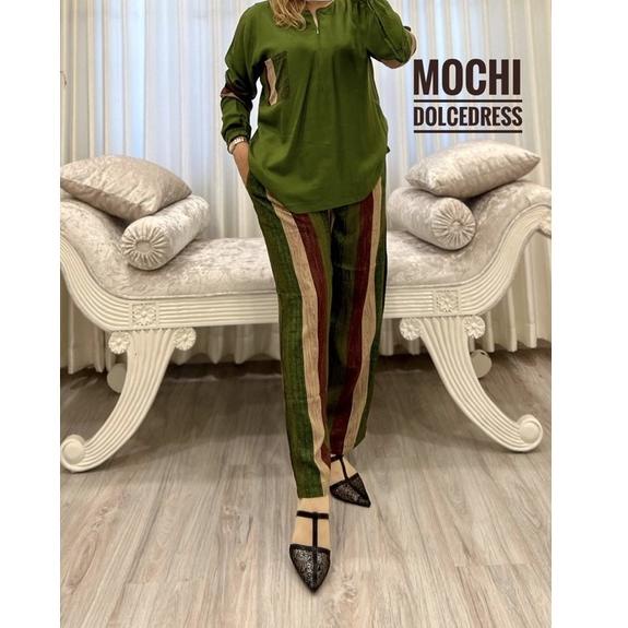 {CLG.15Jl22ј} Set Celana Dolce Dress Mochi