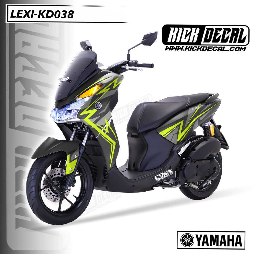 STICKER DECAL MOTOR LEXI ABU ABU HIJAU VARIAN KD038