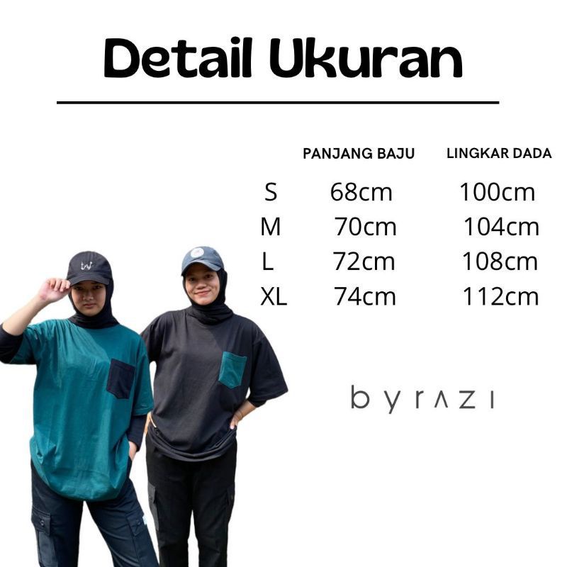 BAJU POLOS OVERSIZE PRIA &amp; WANITA COTTON COMBED 30s