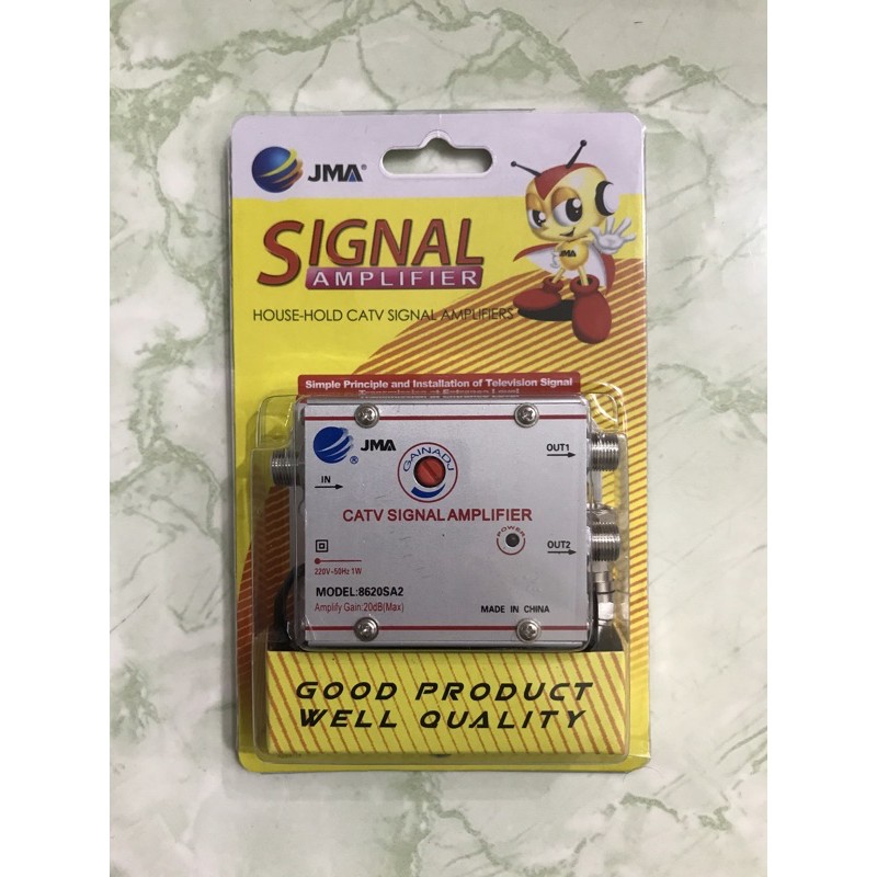 Splitter Booster Cabang CATV / Signal Amplifier Penguat Sinyal TV 2 Way