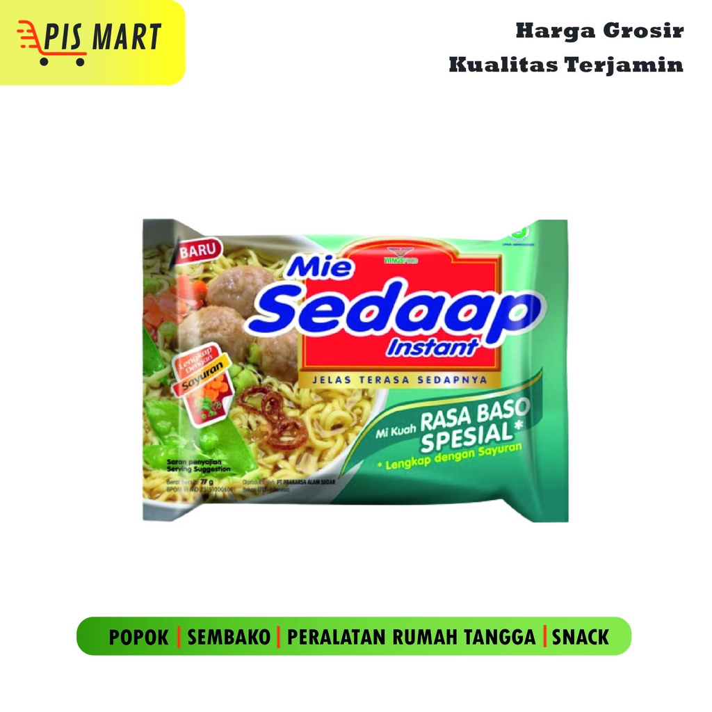 

Mie Sedaap Kuah Rasa Baso Spesial / Mie Instan