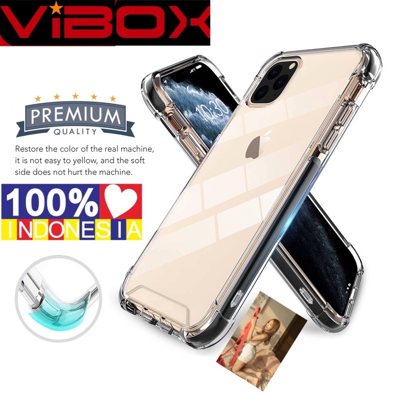 Promo Vibox case Anti Shock 7 Plus 8 Plus X XR XS Max 11 13 Pro Max 12 Mini 12 Pro Max Case Transparan Bening original