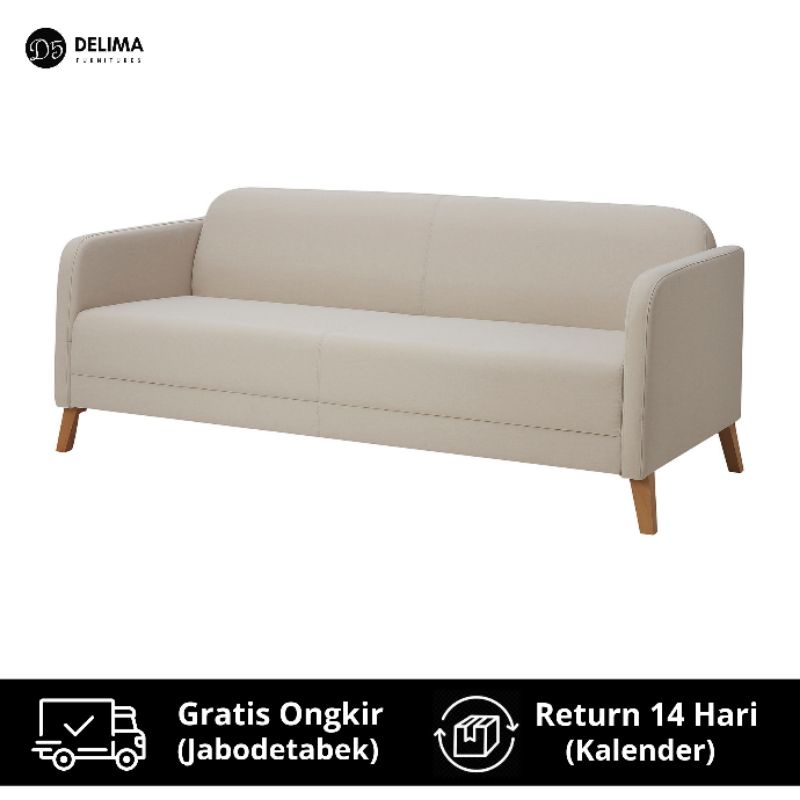 Sofa 3 Dudukan Sofa 3 Seat Modern - Beige