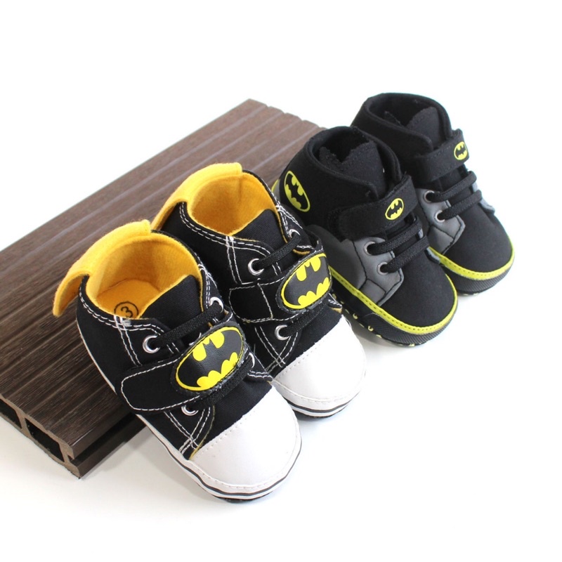 Sepatu Bayi Import Premium Quality Gambar Batman Sepatu Fashion Bayi Sepatu Bayi prewalker Lucu