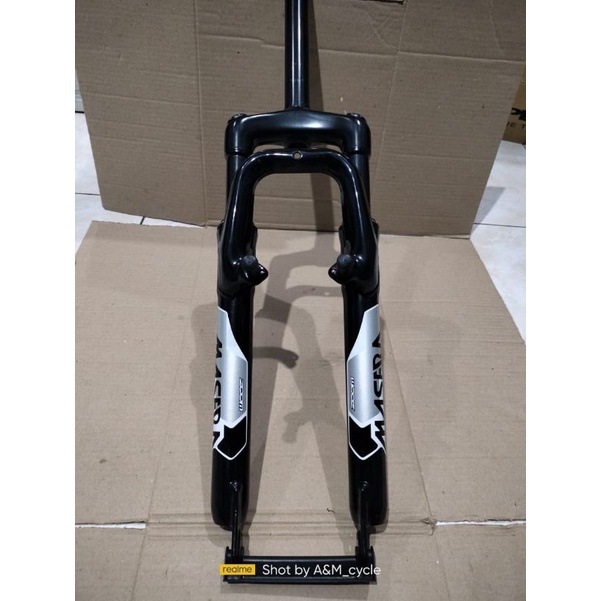 Fork suspension sepeda mtb polygon monarch 26" oversize 28,6mm discbrake dan v brake