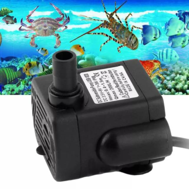 Pompa Air Mini USB DC 3.5-9 V 3 W USB Brushless Submersible