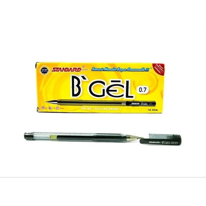 

Office & Stationery | Alat Tulis | Pulpen Gel Standard B'Gel 0.7 (12Pcs) | Best Seller