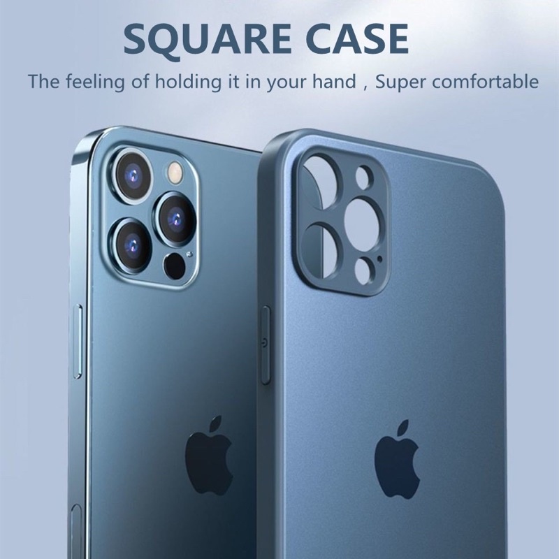 AG GLASS IPHONE 11/11 PRO/11 PRO MAX/IPHONE 12/12 PRO/12 PRO MAX CASE SQUARE MATTE GLASS ANTI GLARE 