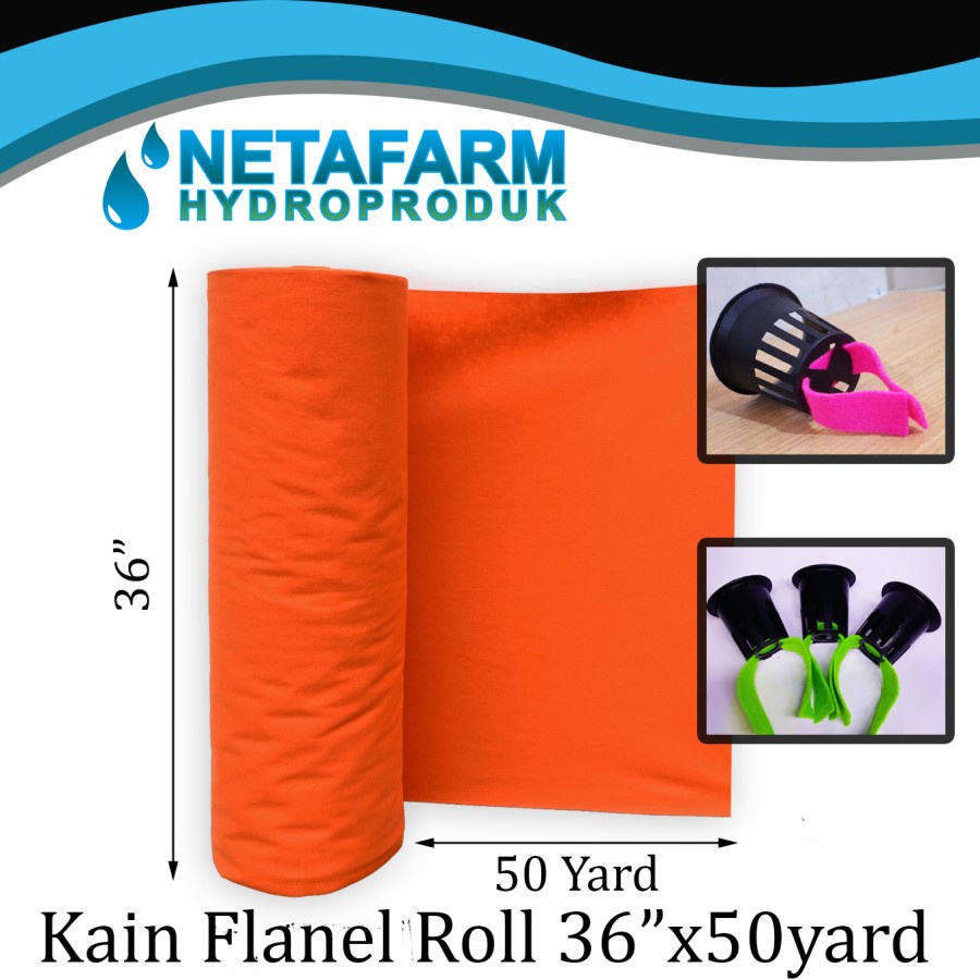 Kain FLANEL ACRYLIC FELT Hidroponik Kerajinan Craft 90cmx50yard -1Roll