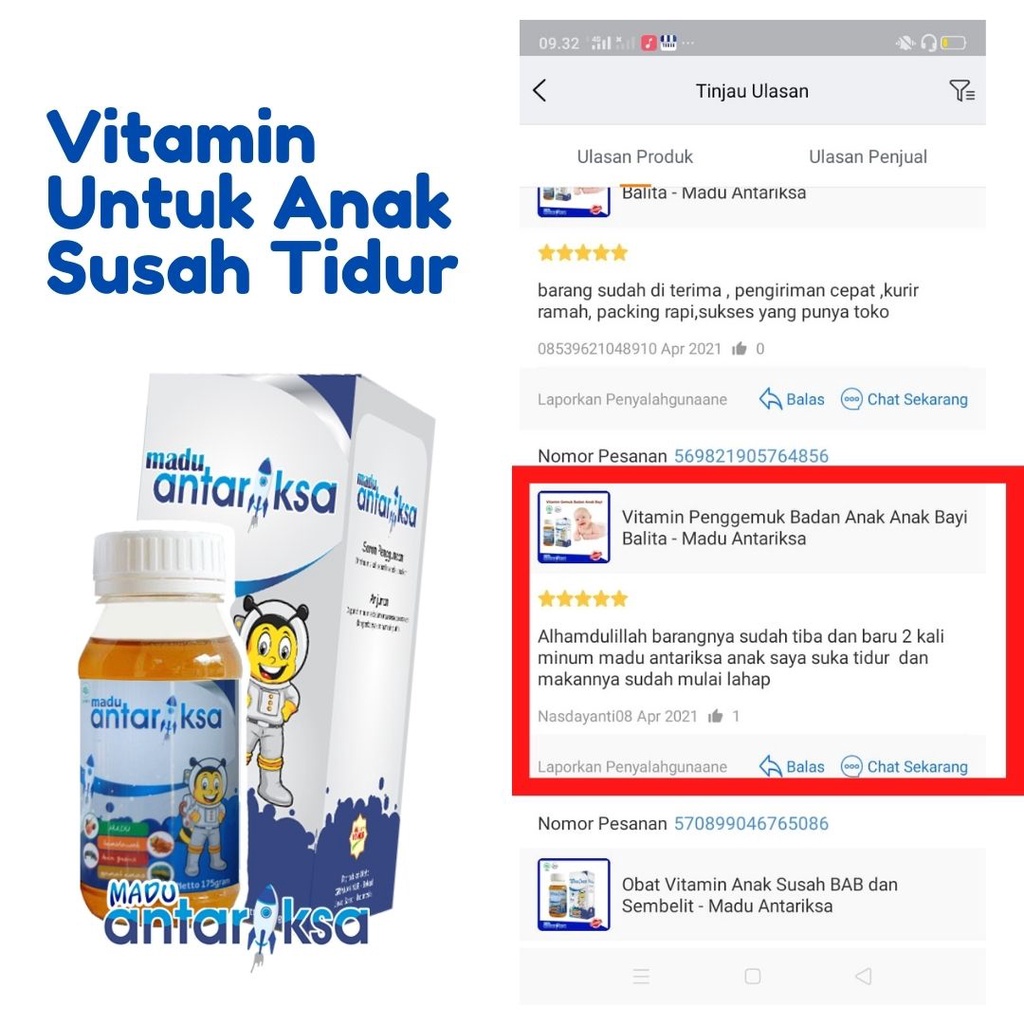 Vitamin Untuk Anak Susah Tidur - Madu Antariksa