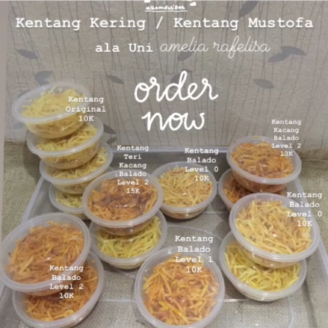 

Kentang Kering Teri Kacang Balado / Kentang Mustof