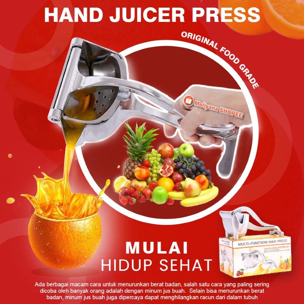 Pemeras Buah Praktis Original - Fruit Juice Extractor Bahan Alumunium Kuat